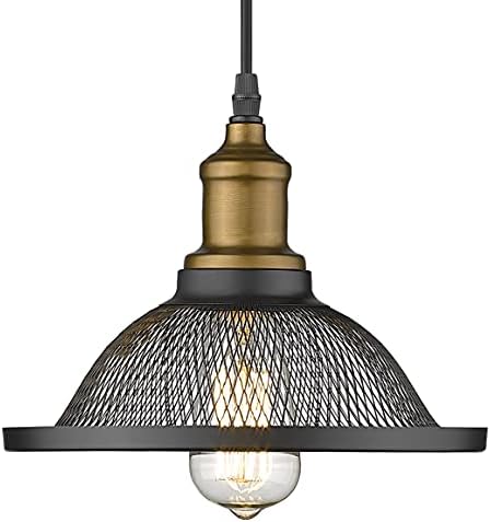 YEEHOME Pendant Lighting,Farmhouse Hanging Light Fixture, Industrial Black Pendant Lights for Hallway Kitchen Island Dining Room Living Room