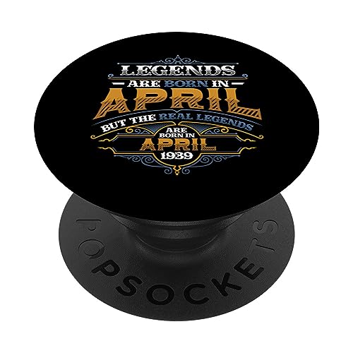 Las leyendas nacen en abril de 1939 Cumpleaños 85 de las mujeres PopSockets PopGrip Intercambiable