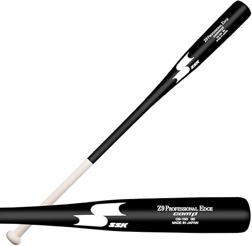 Miniatura 78 de SSK Z9 Professional Edge Comp Coaches - Bate de madera Fungo de 33 pulgadas, 35 pulgadas, 37 pulgadas, béisbol y sóftbol, más de 22 colores, Negro