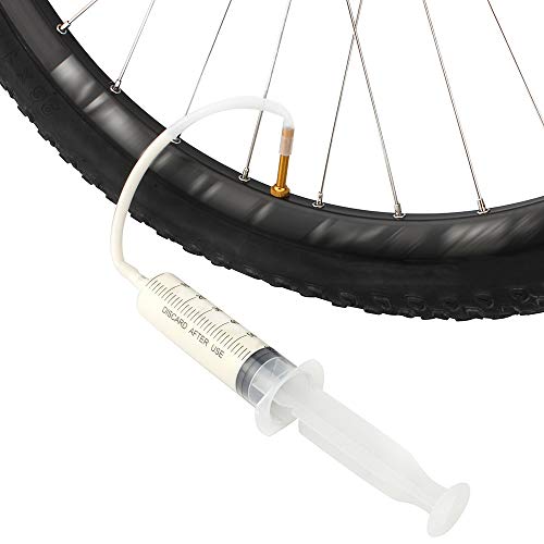 DECDEAL Injetor de selante sem câmara de ar para pneus de bicicleta Kit de mangueira de borracha de