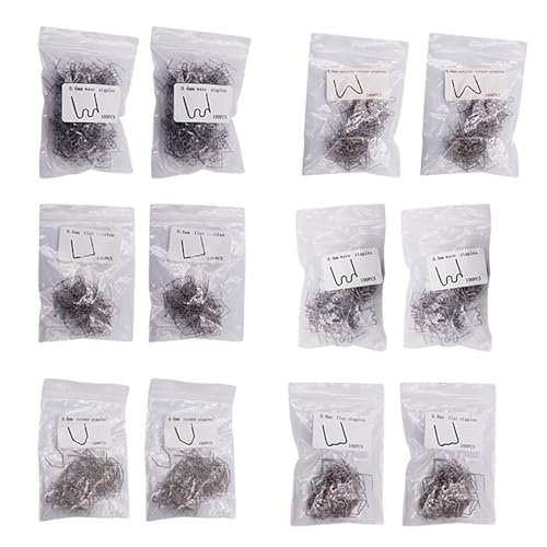 Zkbszn 1200Pcs Welding Hot Staple Welding Wire for Machine Car Bumpers Hot Staple Welding Staple Repair