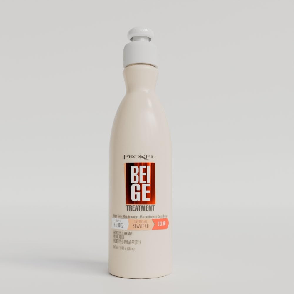 Prokpil Beige Hair Color Maintenance Treatment | Color Reviving Mask for Colored Hair | Helps Maintain Beige & Neutral Blonde Tones | Keratin, Wheat Protein & Amino Acids | 10.1 Fl. Oz