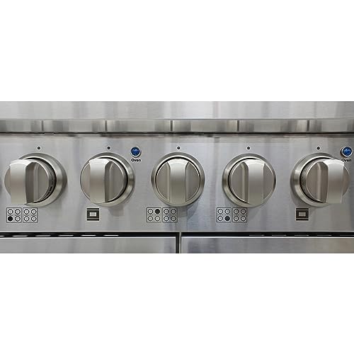 Duura Elite DE480GRSSS Gas Range Cooktop, 48-Inch With Double Porcelain Convection Oven And Broil Function thumb #7