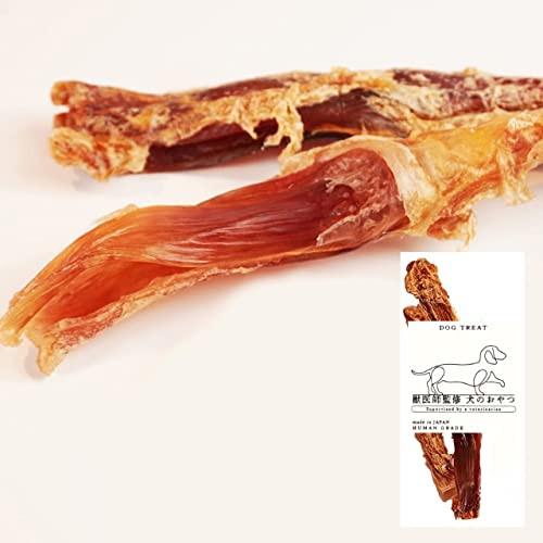 【無添加 無着色】 馬アキレス ロング 2本入り(80g) / 犬用 猫用 馬肉のアキレスを100%使用 犬おやつ 犬餌 高たんぱく 低脂質 歯磨きの代わりに