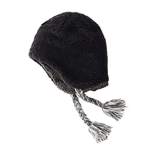 Home Prefer Toddler Girls Boys Sherpa Lined Knit Kids Hat with Earflap Winter Hat3