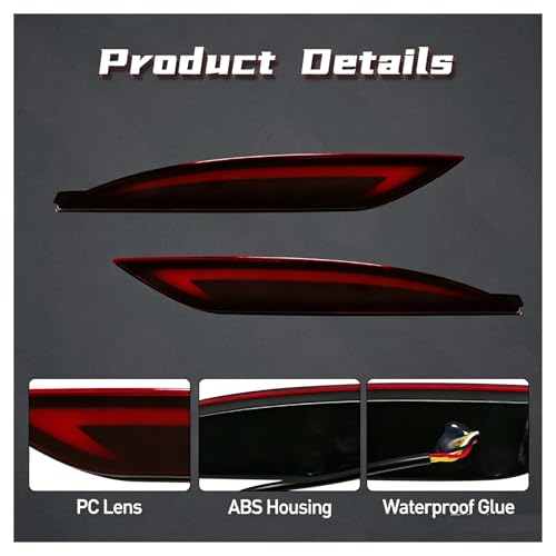 Feux arrière LED pour Hyundai Sonata 8 2010-2014 réflecteurs de pare-chocs 2 pièces