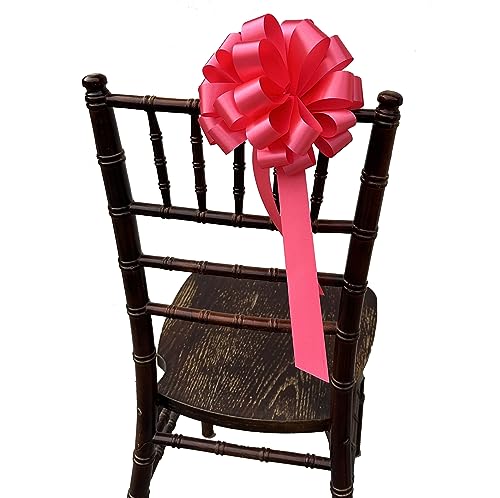 Coral Pull Bows with Tails - 8