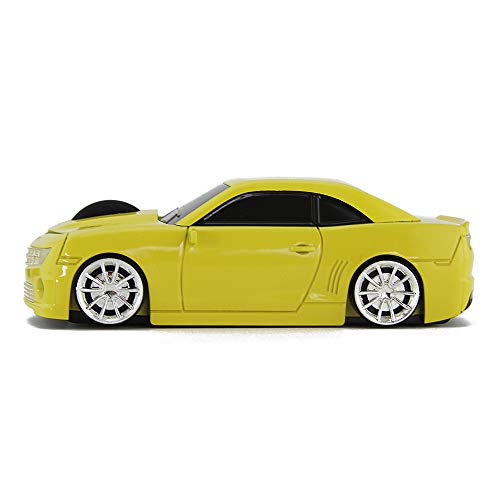 Image of Ai5G for CL Car Mouse Wireless Sport Car Shape Mouse Laptop Desktop Computer Mouse Optical Mice with 2.4GHz Nano USB LED Headlight (Yellow)