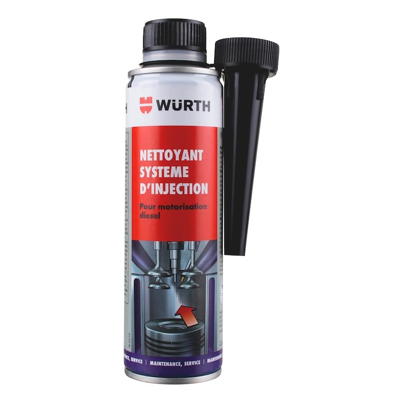 Nettoyant Systeme D'injection Wurth Professionnel sans démontage 300ml - Diesel - Nettoyage moteur - Maintenance automob