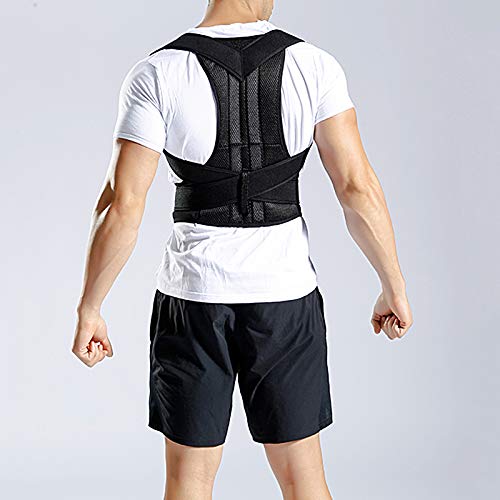 Miaoao Homens Mulheres Posture Corrector Voltar Suporte Brace Ajustável Elastic Straps Ombro Suporte