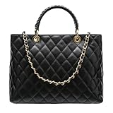 Sac femme cuir véritable, sac à main, sac à bandoulière, sac matelassé, grand sac