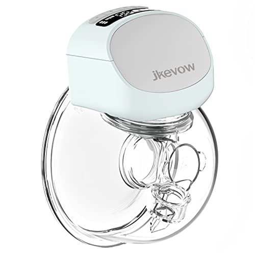 Milchpumpe Elektrisch, Jkevow Tragbare Elektrische Milchpumpe mit 3 Modi und 9 Saugstufen, Wiederaufladbare Freihändige Milchpumpe mit LCD Display Cover