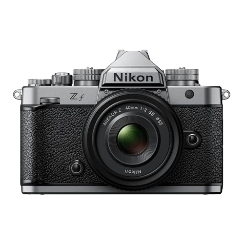 Nikon Zf Mirrorless Camera with 40mm Lens - Full Frame, 24.5MP, 4K UHD Video Recording with Dual Card Slots (Silver)
