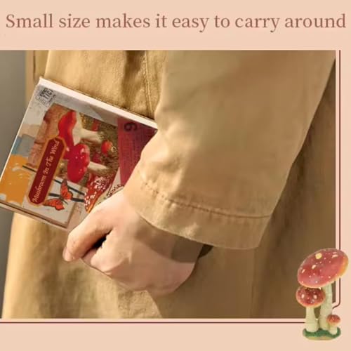 Image of RANDEN Mushroom Journaling Kit, 346PCS Vintage Scrapbook & Stationery Set with Aesthetic Stickers, Ephemera Pack and Journal Supplies for Bullet Journals, Planners, Albums & Creative Crafts (Mushroom)