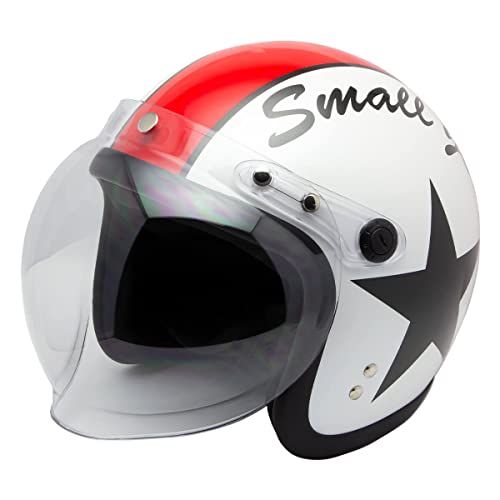 Amazon | SJ-308 スモールジョンジェットヘルメット スター ホワイト