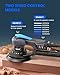 Power Random Orbit Sanders, Electric Sander 5.0mm 6Inch 350W Low Vibration Orbital Sander, 6 Variable Speed (MAX 10000RPM), Handheld Palm Sanders for Woodworking, 10 Sanding Discs, Cord 5M