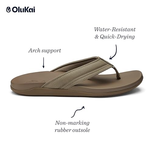 OLUKAI Maha Men's Beach Sandal, Water-Friendly Shoe, All-Day Wear & Ultra-Soft Comfort Fit4