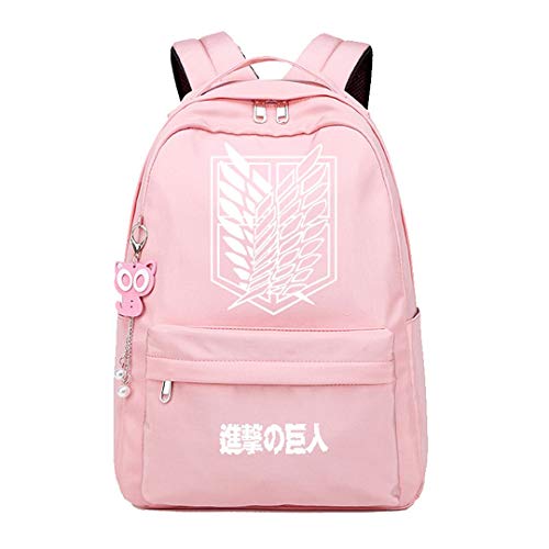 Anime Attack on Titan Shingeki no Kyojin mochila cosplay Bookbag Daypack portátil bolsa