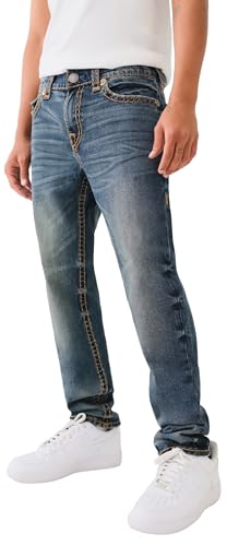 True Religion Men's Rocco Super T 1/2" Flap with 32" Inseam2