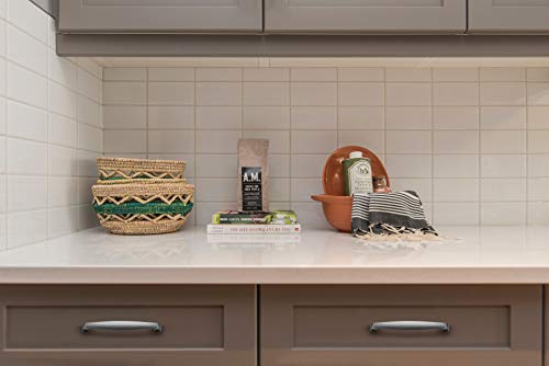 Image of Ravinte 30 Pack Solid 5 Inch Cabinet Handles - Brushed Nickel & Satin Nickel Drawer Pulls - Kitchen Cabinet Hardware