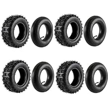 Set of Four 13x5.00-6 Front tire with inner tube for Go Kart ATV Scooter Quad 4 Wheelers