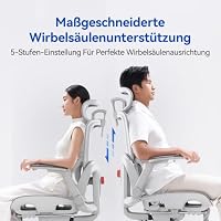 SIHOO B300 Pro Bürostuhl Ergonomisch mit 4D-verstellbare Lendenwirbelstütze – Ansicht 8