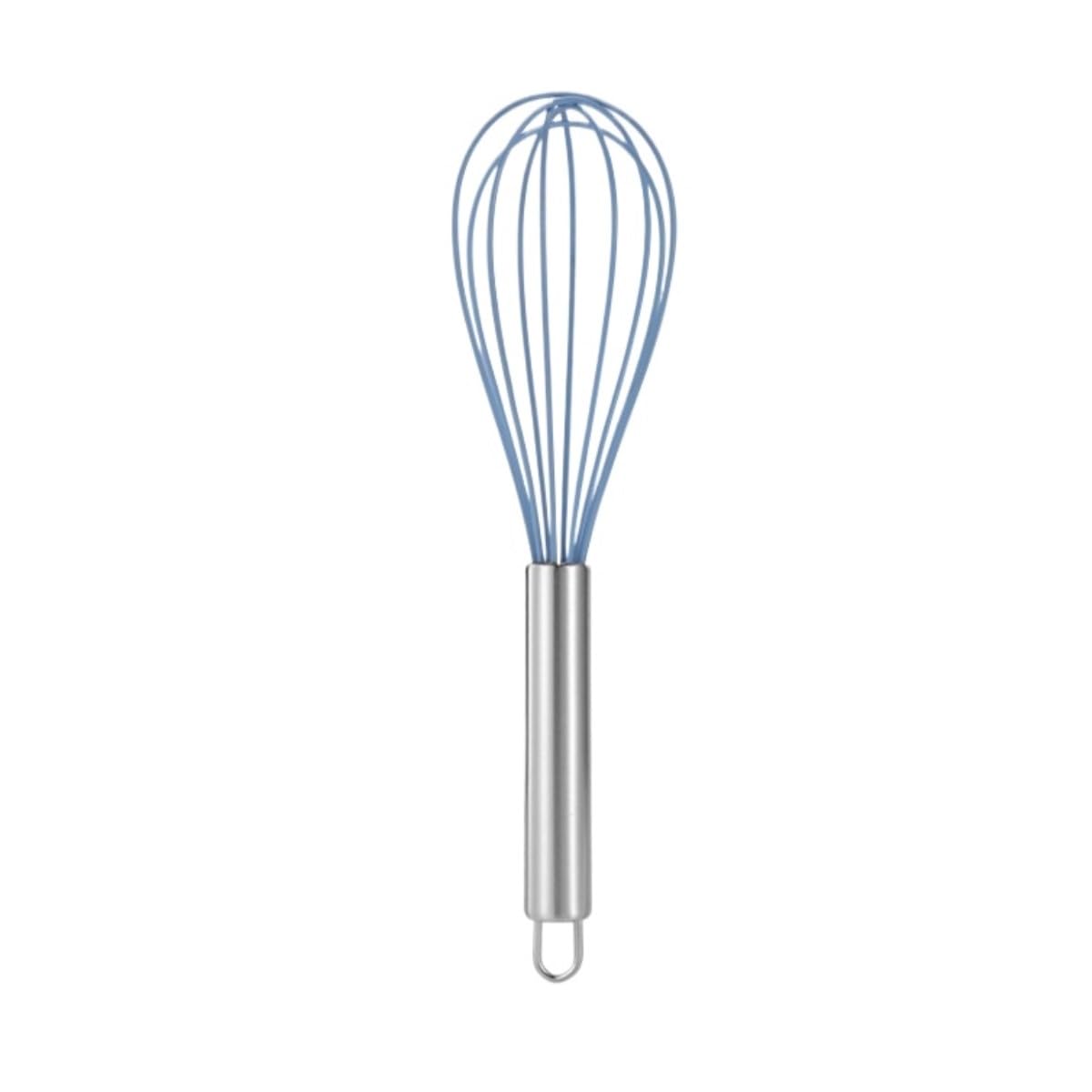 Fruste da Cucina Frullino for Uova Manuale in Silicone Frullatore for Uova Utensili for Pasticceria da Cucina Utensili for Cottura di Torte Utensili da Cucina(Blue,10inch)