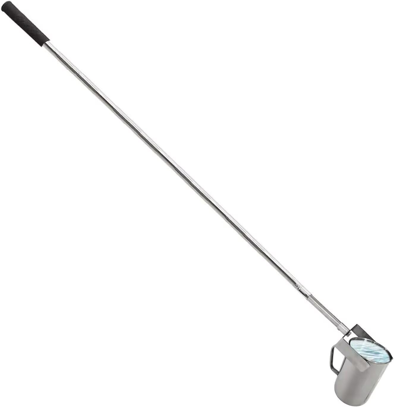 Pértiga telescópica de acero inoxidable for muestreo de agua,cucharón extensible análisis de agua,muestreo de laboratorio y monitoreo ambiental,varilla de recolección retráctil.