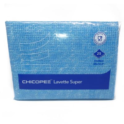 Lingettes nettoyantes Chicopee Lavette Super Blue pour éliminer les traces de gras