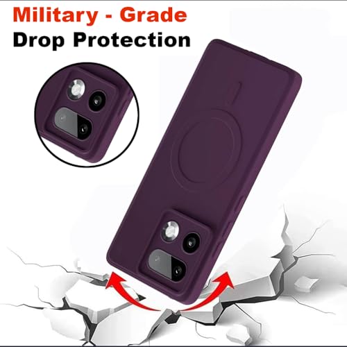 Image of Casotec Back Cover | MagFit Ring Design (Non-Magnetic) | Shockproof Case | Anti-Slip Grip | Raised Camera Edges | Slim Protective Case for Realme 16 Pro Plus 5G (Purple)