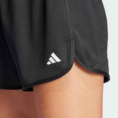 adidas Women's Pacer Essentials Knit High Rise Shorts, Black, Small 3 Inch Inseam3
