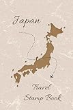 Japan Travel Stamp Book: 4x6 Eki Stamp Book for Kids and Adults Featuring Marble cover