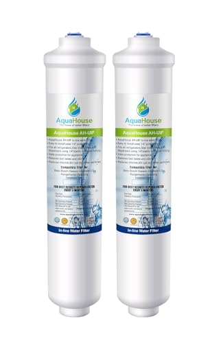 2x AquaHouse UIFS Filtre d'eau compatible pour réfrigérateur Samsung DA29-10105J HAFEX/EXP WSF-100 Aqua-Pure Plus (filtre externe uniquement)