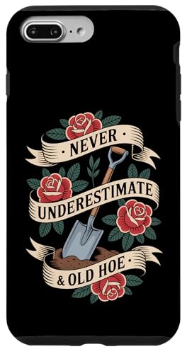 Never Underestimate Old �L �ʔ����K�[�f�j���O�̌��t �X�}�z�P�[�X iPhone 7 Plus/8 Plus �p