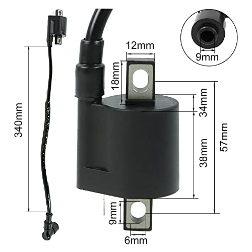 Wai Danie Ignition Coil Spark Plug Wire Harness Cdi Unit Kit Compatible With Yamaha Pw50 Pw Py 50 Py50 Peewee Motorcycle Dirt Pit Kid Bike #TOP6