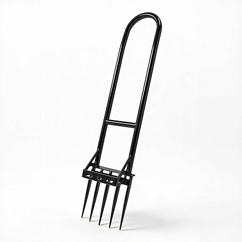 Fourche Large Robuste en Acier de 116,8 cm à Long Manche pour Le Jardinage - Aér