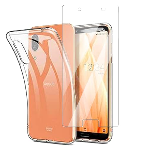 �Ή� AQUOS sense3 �P�[�X AQUOS sense3 Lite/sense3 basic/Android One S7 SH-02M SHV45 SH-M12 �K���X�t�C���� �y1���K���X�t�B����+ 1���P�[�X�z�̗p���{���Ɏq�f�� �����ߗ� �C