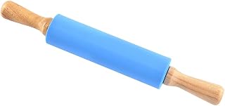 Cabilock - Rotulador para rodillos (38 cm, antiadherente, madera de pasta, mango de madera), color azul