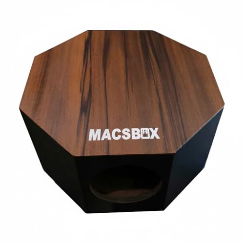 Image of 12 Inches Drum Practice Pad with Actual inchSnare Drum inch Feel with Drumsticks and cover, back side CAJON instrument with heavy bass 2 Internal Snares