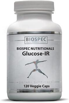 Biospec Nutritionals Glucose-IR - Cinnamon Extract, Chromium, Berberine, and Biotin 120 Capsules