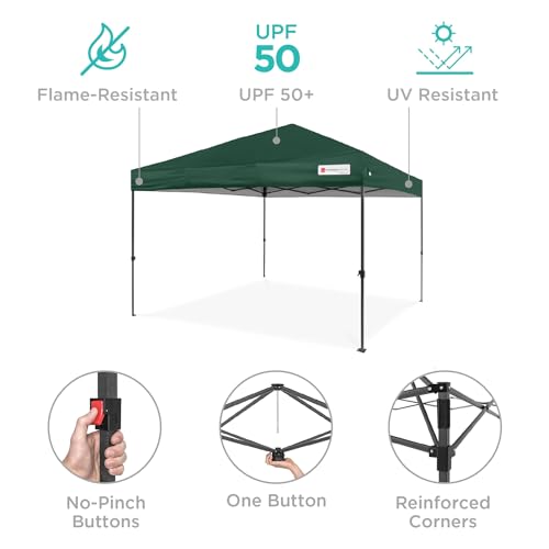 image for Best Choice Products 8x8ft 1-Person Setup Pop Up Canopy Tent Instant P
