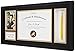 Golden State Art, 11x22 Black Diploma Frame with Tassel Holder for 8.5x11 Diploma and 4x6 Photo with Solid Wood and Tempered Glass, Black Over Gold Mat for Wall, Graduation Keepsakes, 1 Pack