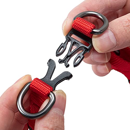 EXCELLENT ELITE SPANKER Cat Harness No Pull Dog Harness Adjustable Nylon Easy Pet Harness for Kitten Puppy Walking Training(RED) - Image 3