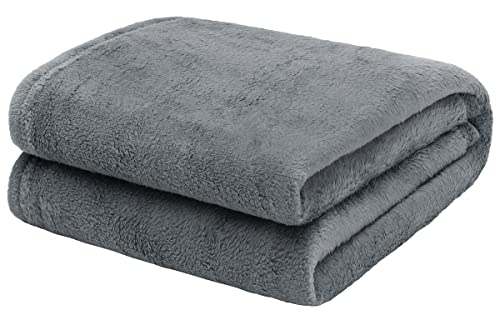 L.E.M.B. Hometrends Kuscheldecke mit Ärmeln TV Decke Sofadecke Ärmeldecke Wohndecke Fleecedecke Mikrofaser Strokkur 170 x 200 cm anthrazit