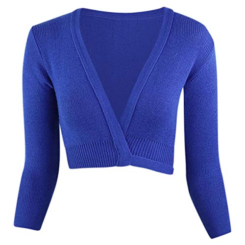 Veste de ballet Intermezzo en jersey bleu pour l'échauffement des filles