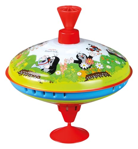 Lena tin Toys 52249 - Brummkreisel Ø19 cm Der kleine Maulwurf, Metall...