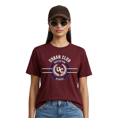 Image of Nobero 100% Cotton T-Shirts for Women Stylish | Regular Fit | Graphic Printed T Shirts for Women 180 GSM Combed Cotton | Crew Neck Half Sleeve