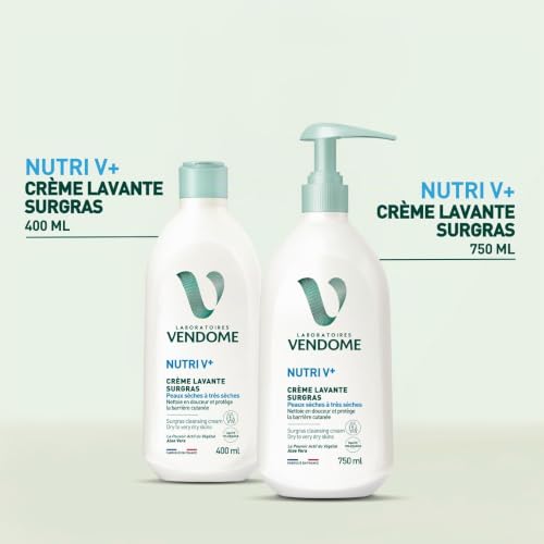 LABORATOIRES VENDÔME NUTRI V+ Crème Lavante Surgras, Peaux Sèches, 750ml – vue 7