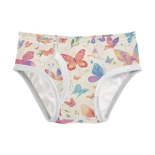 KLL Colorful Butterfly Toddler Boys Pure Cotton Training Underwear Breathable Children Panties
