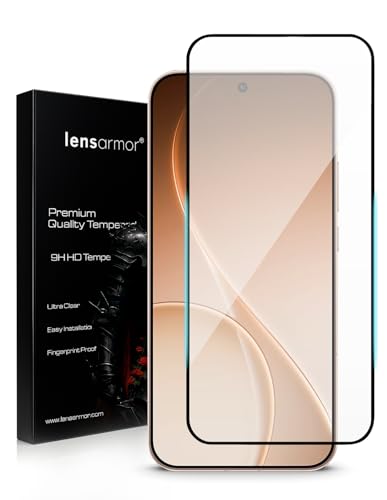 Image of Lensarmor Compatible with Oppo Reno 15 Pro Screen Protector (1 Pack) - 0.15mm Ultra-Thin Tempered Glass, Ultrasonic Fingerprint Compatible, HD Clear Display, Easy Installation Kit Included